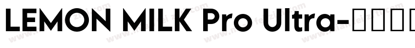 LEMON MILK Pro Ultra字体转换